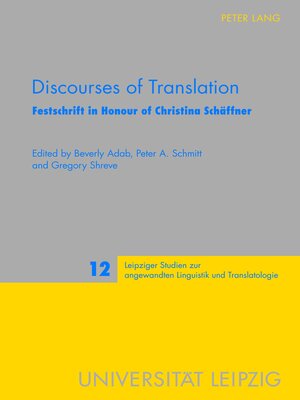 cover image of Discourses of Translation